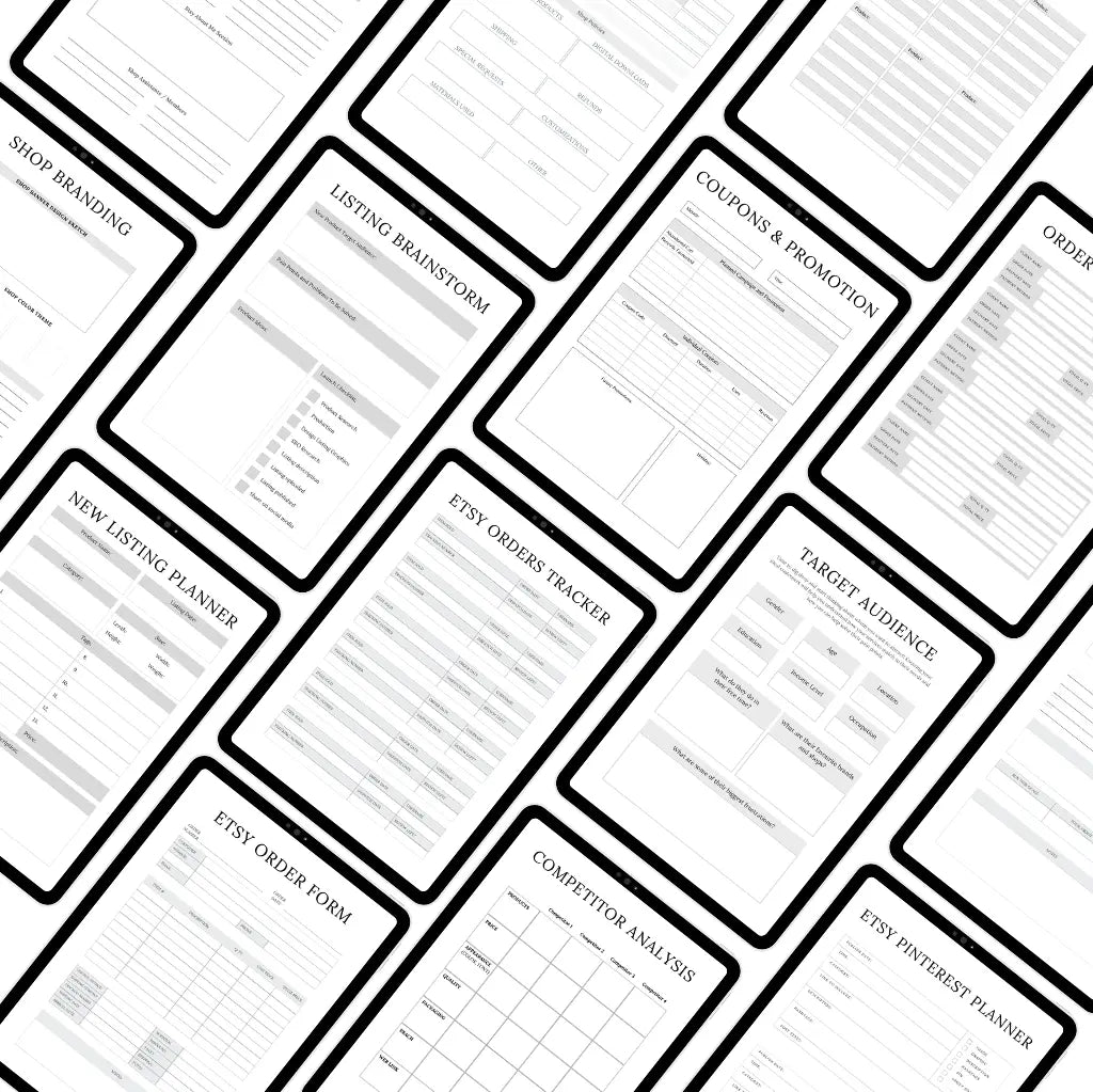 Digital Etsy Shop Planner